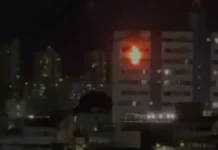 Incêndio atinge prédio no bairro de Brotas em Salvador
