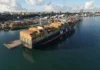 Navio vindo da China chega a Salvador com equipamentos para obra da ponte Salvador-Itaparica
