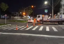 Prefeitura de Feira renova sinalização horizontal de ruas e avenidas do centro da cidade
