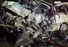 Veja como ficaram os veículos envolvidos no grave acidente que deixou 16 mortos na BR-116